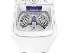 Máquina de Lavar 17Kg Turbo Electrolux Branca com Cesto Inox e Silenciosa sem Agitador